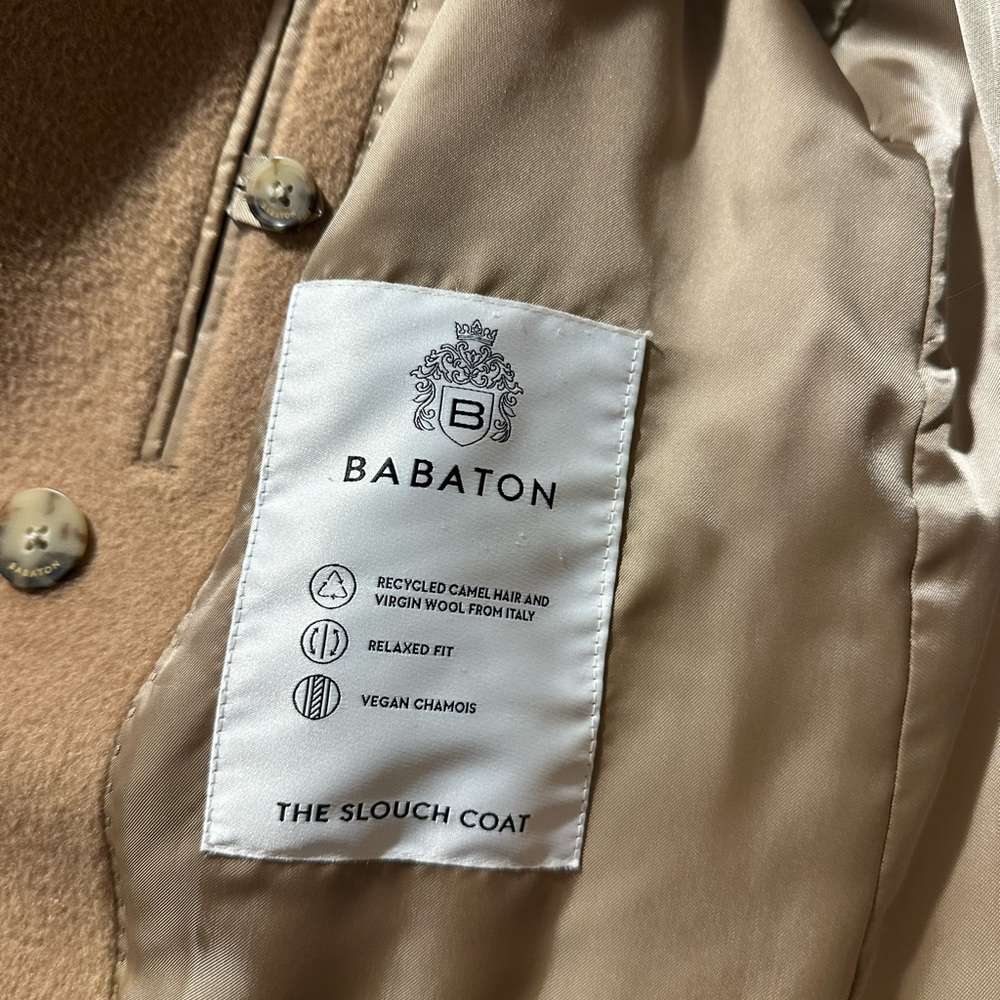 Aritzia Babaton The Slouch Coat (Re-Camel wool) - Picture 3 of 12